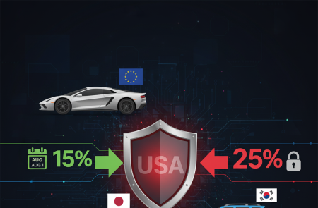 미 상무부, 유럽차 관세 15%로 확정…한국은 25% 유지