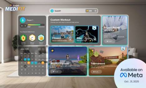 토마토시스템, XR 기반 메디컬 피트니스 게임 ‘티온 메디핏’ 출시…  메타 승인 획득